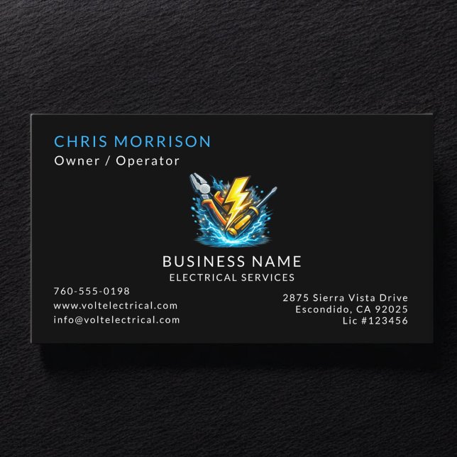 Electrical Services Business Card (Creator Uploaded)