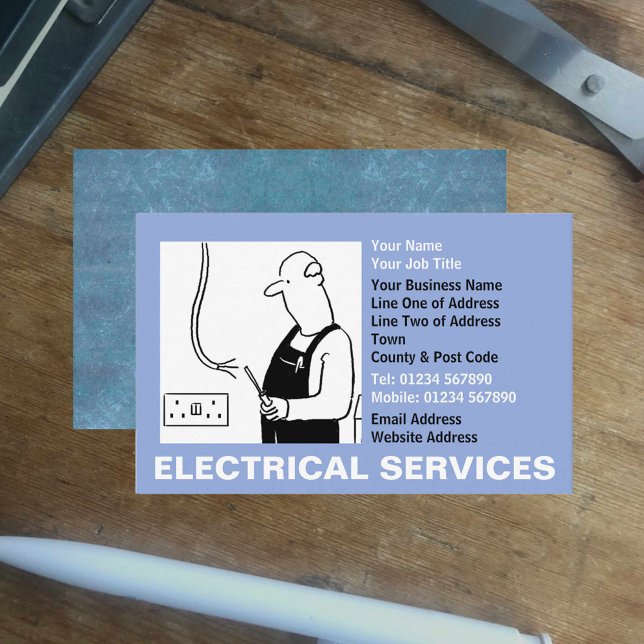 Electrical Services Business Card (Creator Uploaded)