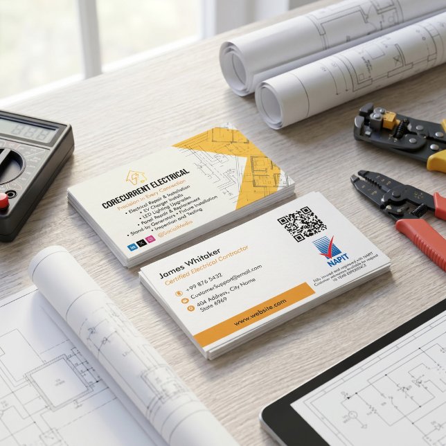 Electrical Services | Speciality construction Business Card (Creator Uploaded)