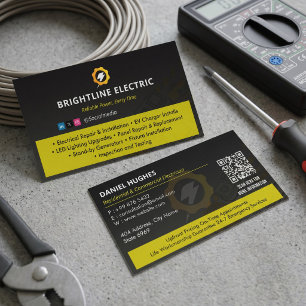 Electrical Services   Speciality construction Business Card