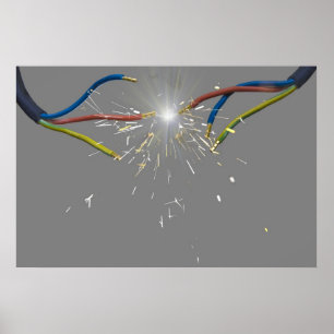 electrical spark poster