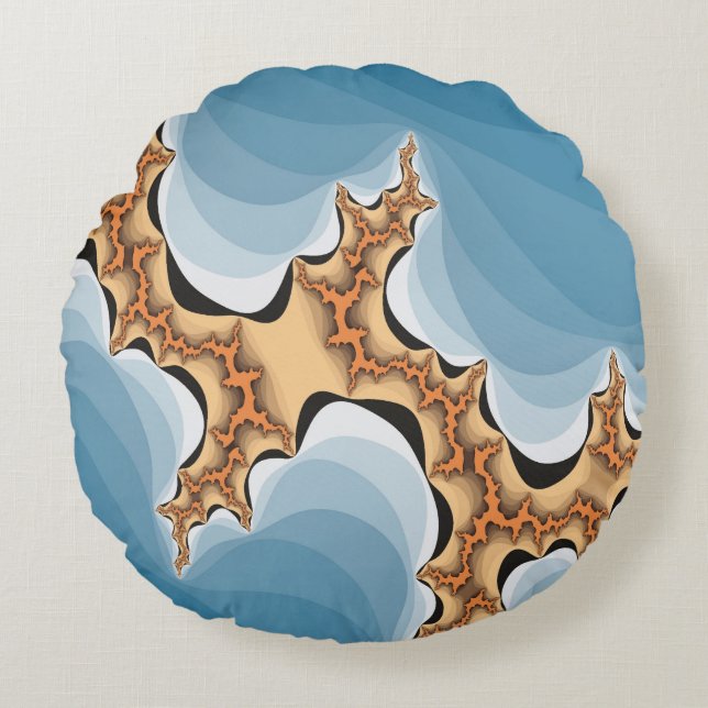 ELECTRICAL STORM ROUND CUSHION (Front)