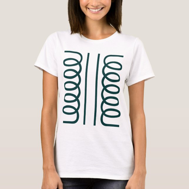 Electrical Transformer Symbol T-Shirt (Front)