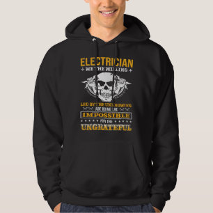 Electricial Engineer We The Willing Lineman Electr Hoodie