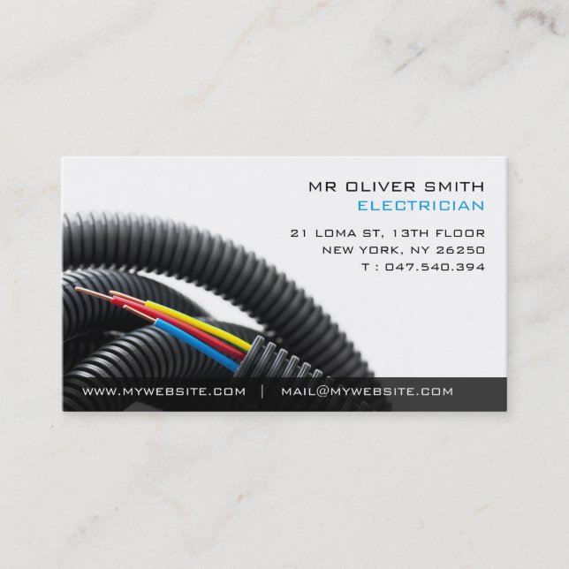 Electrician Business Business Card (Front)