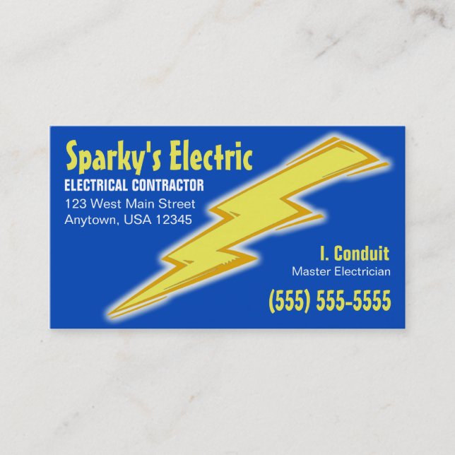 Electrician Business Card (Front)