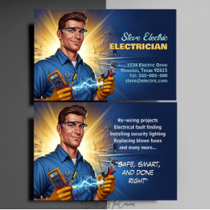 Electrician business card