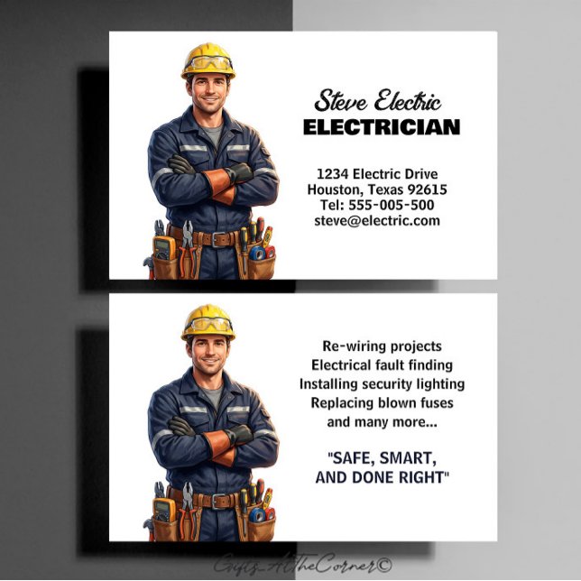 Electrician  business card (Creator Uploaded)