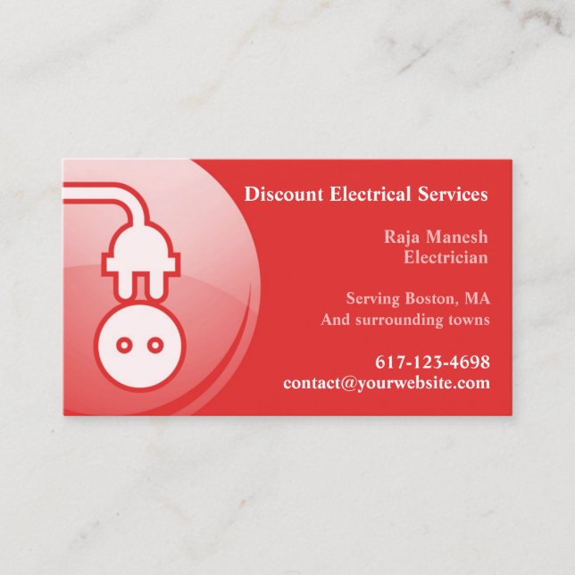 Electrician Business Card (Front)