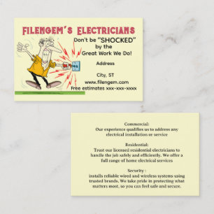 “Electrician” Business Card