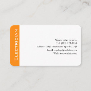 electrician Business card editable