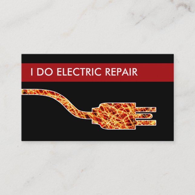 Electrician Business Cards (Front)