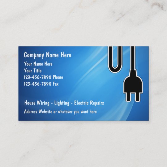 Electrician Business Cards