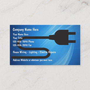 Electrician Business Cards