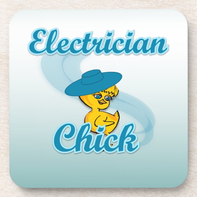 Electrician Chick #3 Coaster (Front)