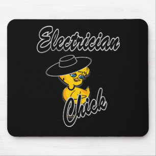 Electrician Chick #4 Mouse Pad