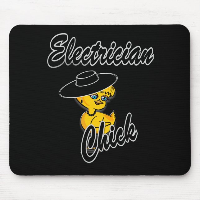 Electrician Chick #4 Mouse Pad (Front)