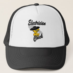 Electrician Chick #4 Trucker Hat
