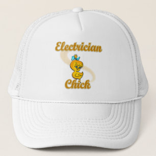 Electrician Chick Trucker Hat