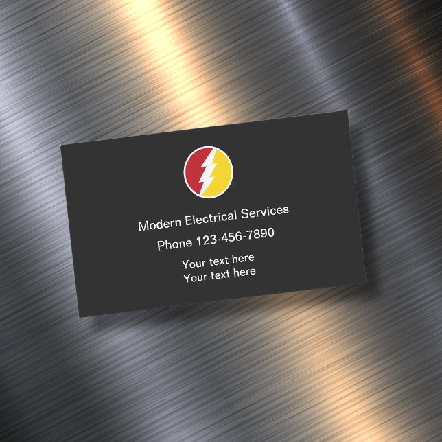 Electrician Classic Business Card Magnets (Creator Uploaded)
