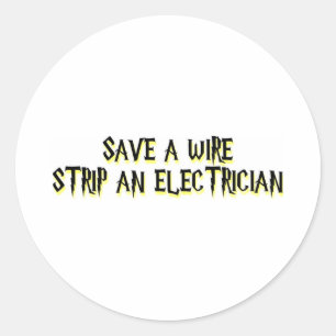 Electrician Classic Round Sticker