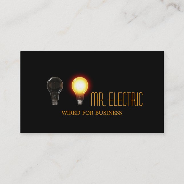Electrician Company Business Card (Front)