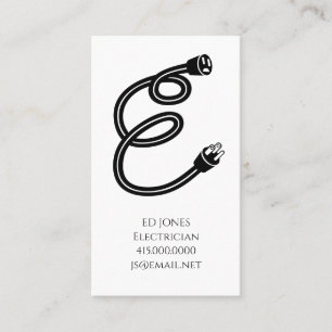 Electrician Contractor Business Card