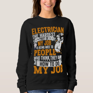 Electrician Dad Apparel Electric Lineman for Men 1 Sweatshirt