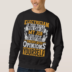 Electrician Dad Apparel Electric Lineman for Men 9 Sweatshirt
