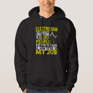 Electrician Dad Apparel Electric Lineman for Men Hoodie