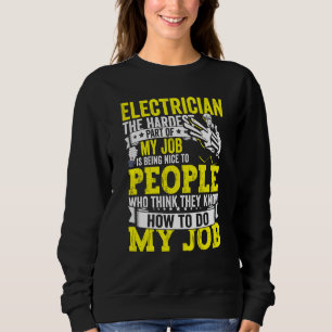Electrician Dad Apparel Electric Lineman for Men Sweatshirt