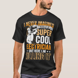 Electrician Dad Apparel Electric Lineman for Men T-Shirt