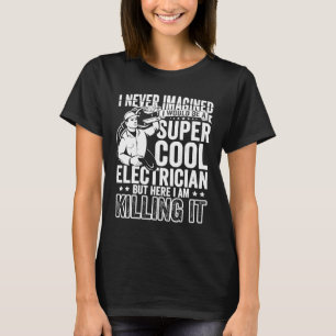 Electrician Dad Apparel Electric Lineman for Men T-Shirt