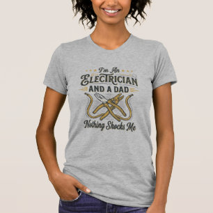 Electrician Dad Nothing Shocks Me Vintage Shirt De