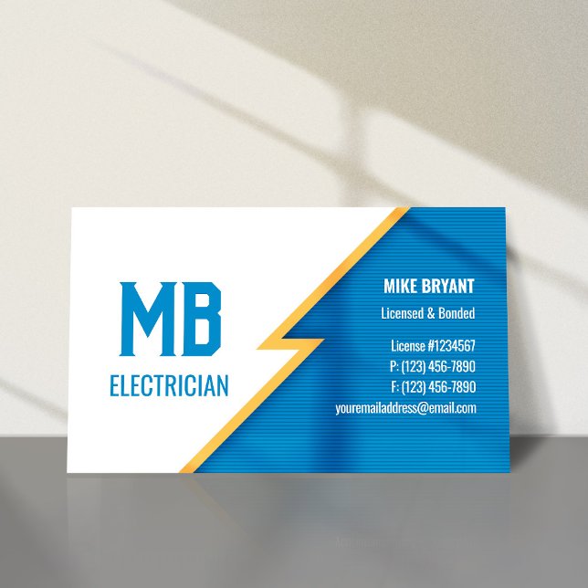 Electrician/Electric Company Business Card (Creator Uploaded)