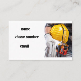 electrician electrical business card