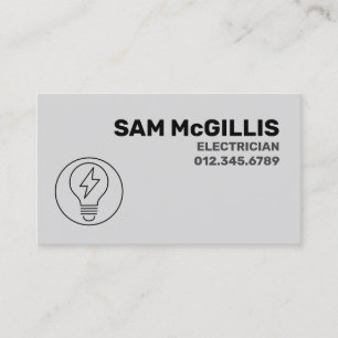 Electrician Electrical Contractor Business Card