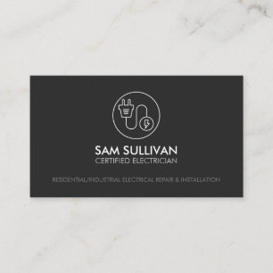 Electrician Electrical Contractor Business Card