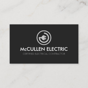 Electrician Electrical Contractor Business Card
