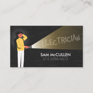 Electrician Electrical Contractor Business Card