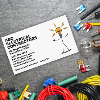 Electrician | Electrical Contractor Business Card