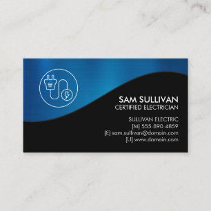 Electrician Electrical Contractor Business Card