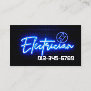 Electrician Electrical Contractor Business Card