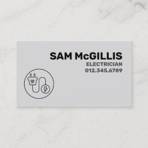 Electrician Electrical Contractor Business Card