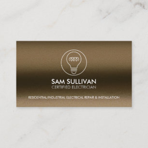 Electrician Electrical Contractor Business Card