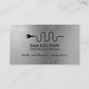 Electrician Electrical Contractor Business Card