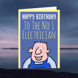 Electrician Electrical Contractor - Happy Birthday Card
