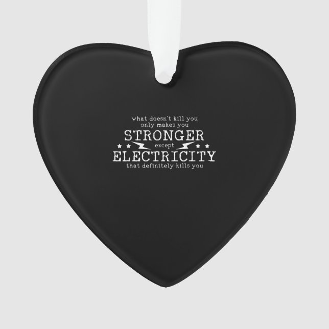 Electrician Electrical Engineer Electricity Ornament (Front)