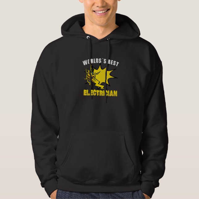 Electrician Electrical Engineer Lineman Electrical Hoodie (Front)