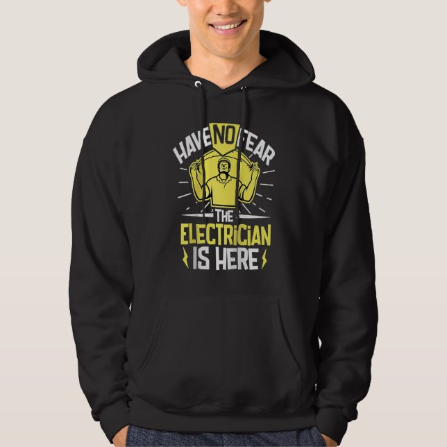 Electrician Electrical Engineer Lineman Electrical Hoodie (Front)